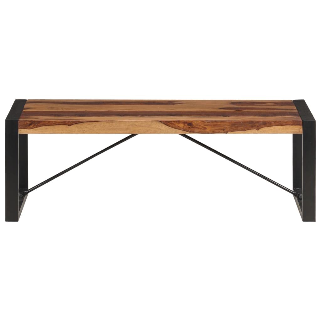 Industrial Rectangle Coffee Table 47.2"x23.6"x15.7" Solid Sheesham Wood A810