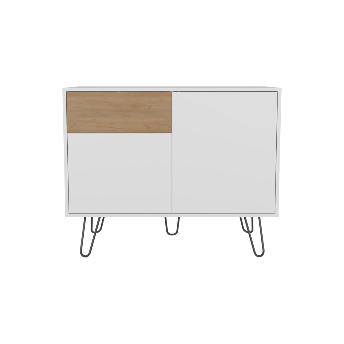 39" Wide Console Table with Two Cabinets, One Drawer and Four Shelves V433