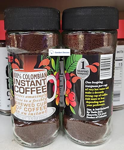 100% Colombian Instant Coffee 3.5oz (Two Bottles) S470