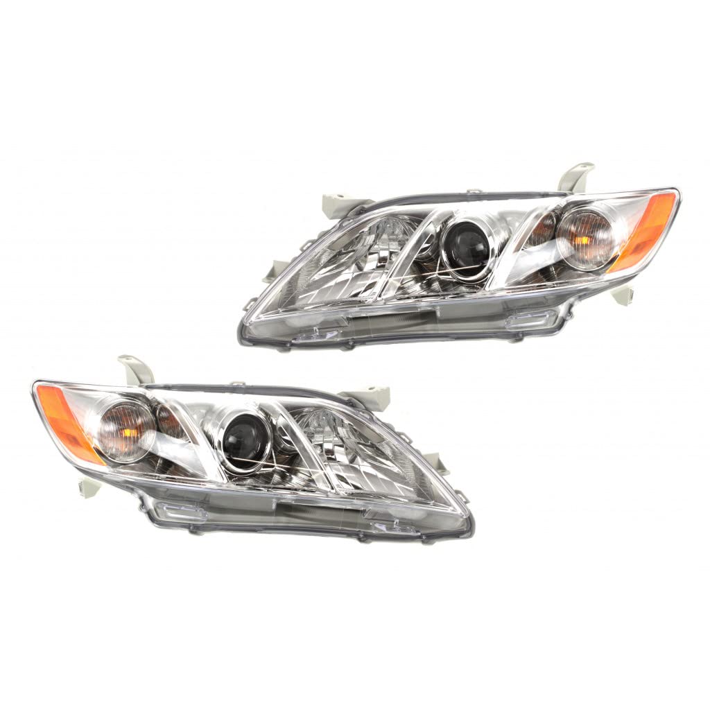 Toyota Camry Headlight Assembly Pair Driver and Passenger Side Replacement P722