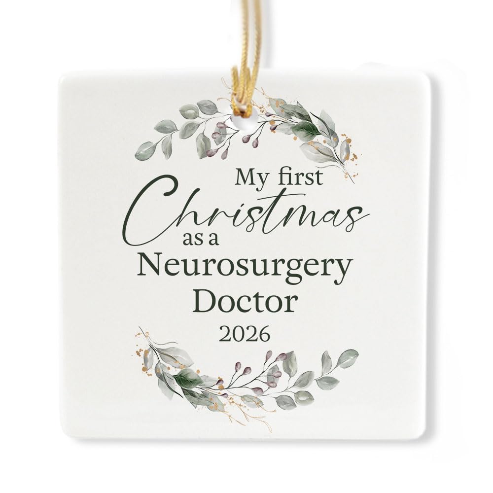Ceramic 3-inch Square-Shaped Ornament F375