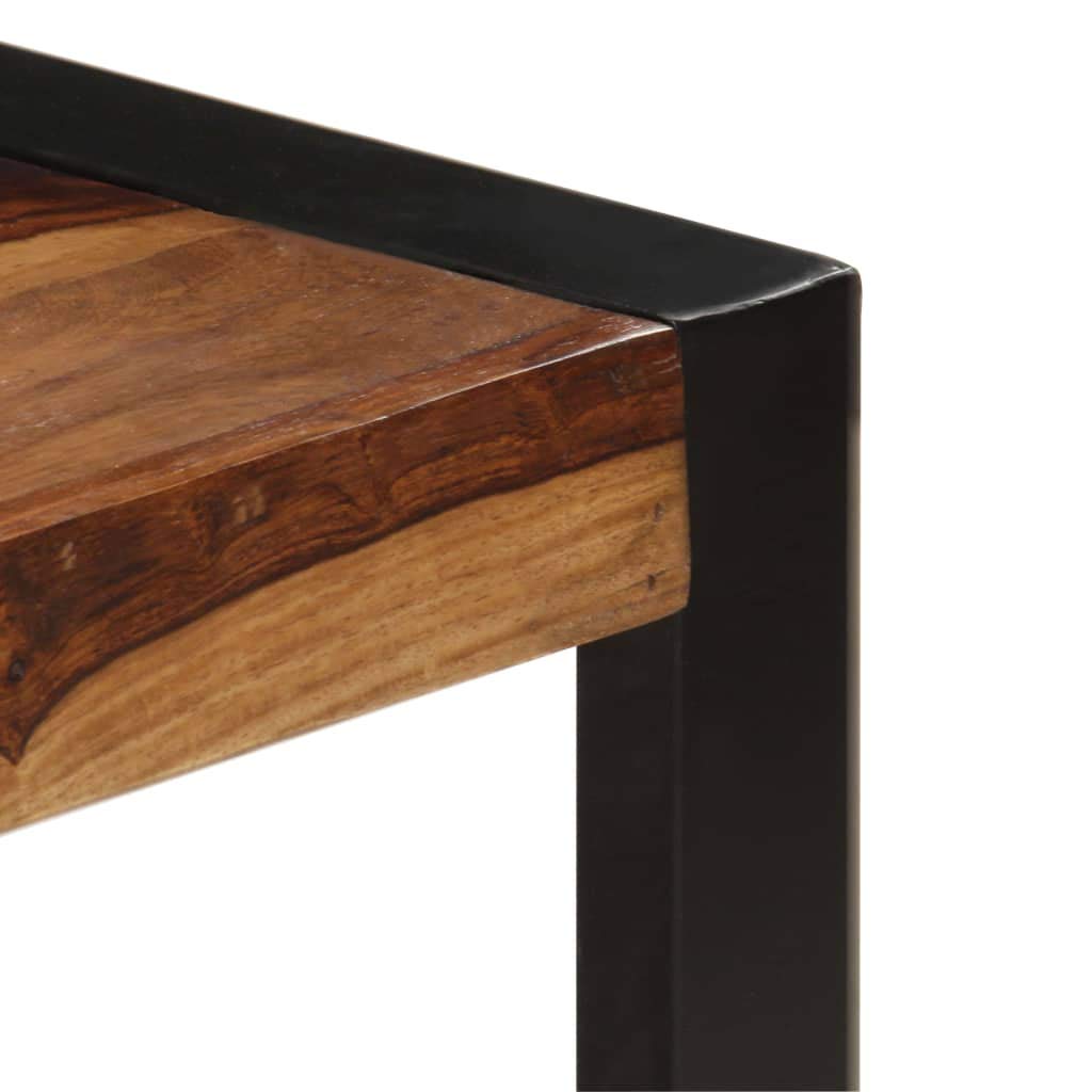 Industrial Rectangle Coffee Table 47.2"x23.6"x15.7" Solid Sheesham Wood A810