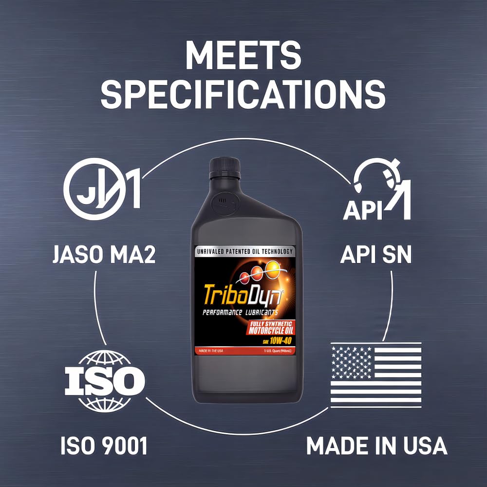 10W-40 Full Synthetic Motorcycle Oil 1 Gallon J1003