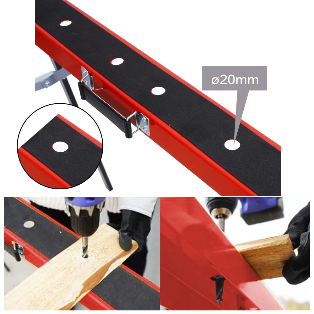 Foldable Steel Saw Horses 2 Pack V690