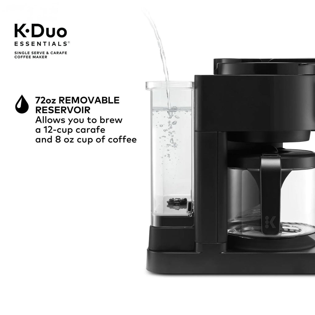Single-Serve Pod Coffee Maker & Carafe, 72 Oz Reservoir, Black X8221