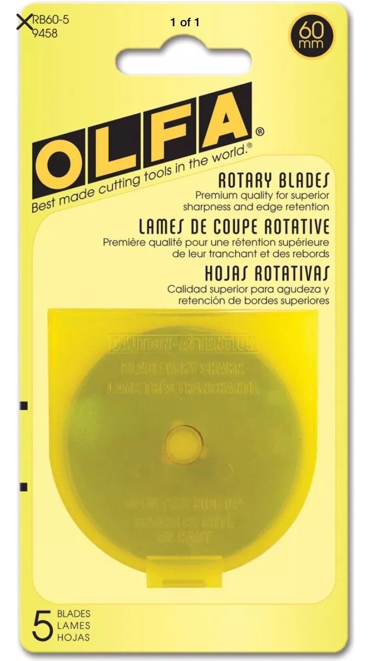 Rotary Blade Refill 5 per Package 60 Millimeters N3333