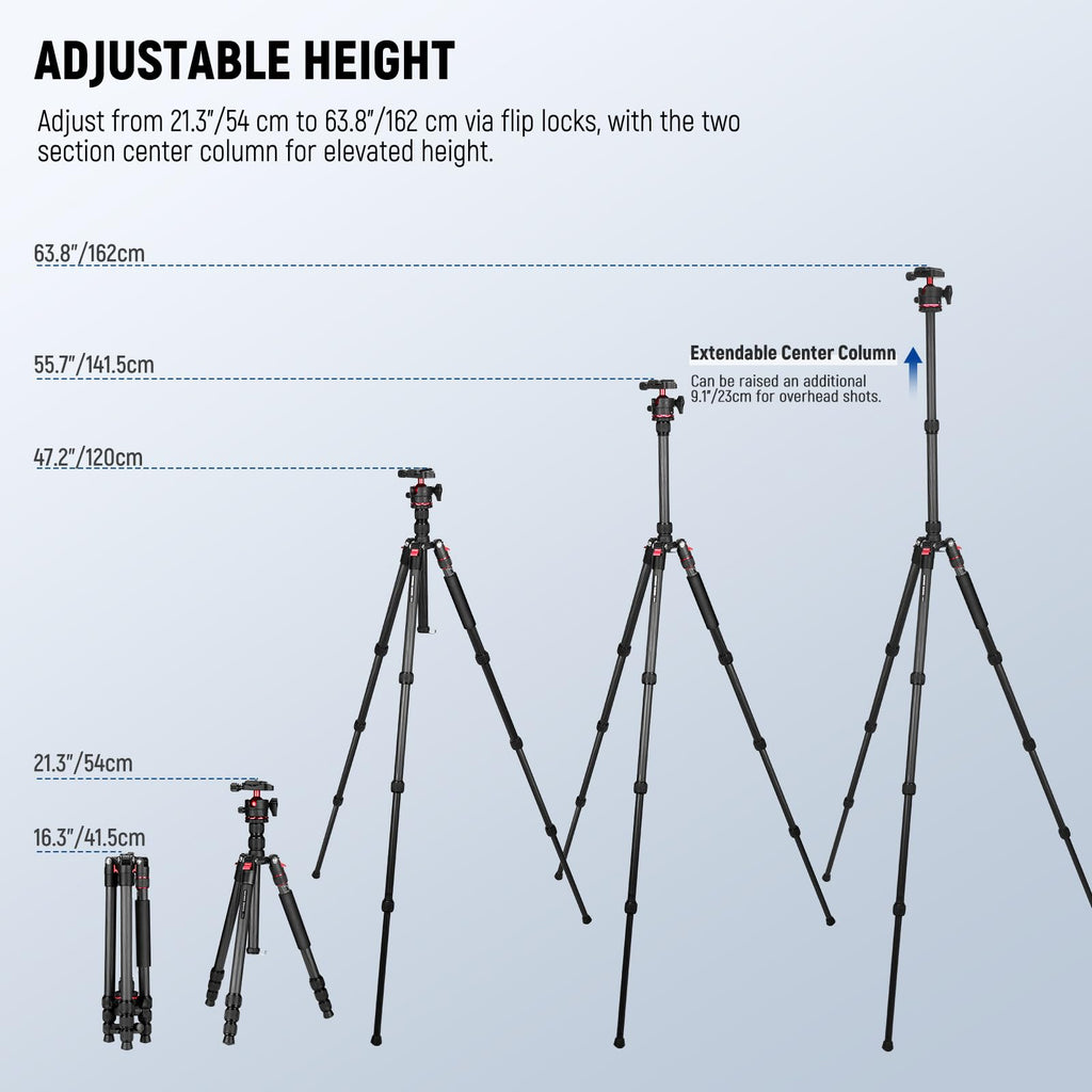 Carbon Fiber Travel Tripod Monopod P3200