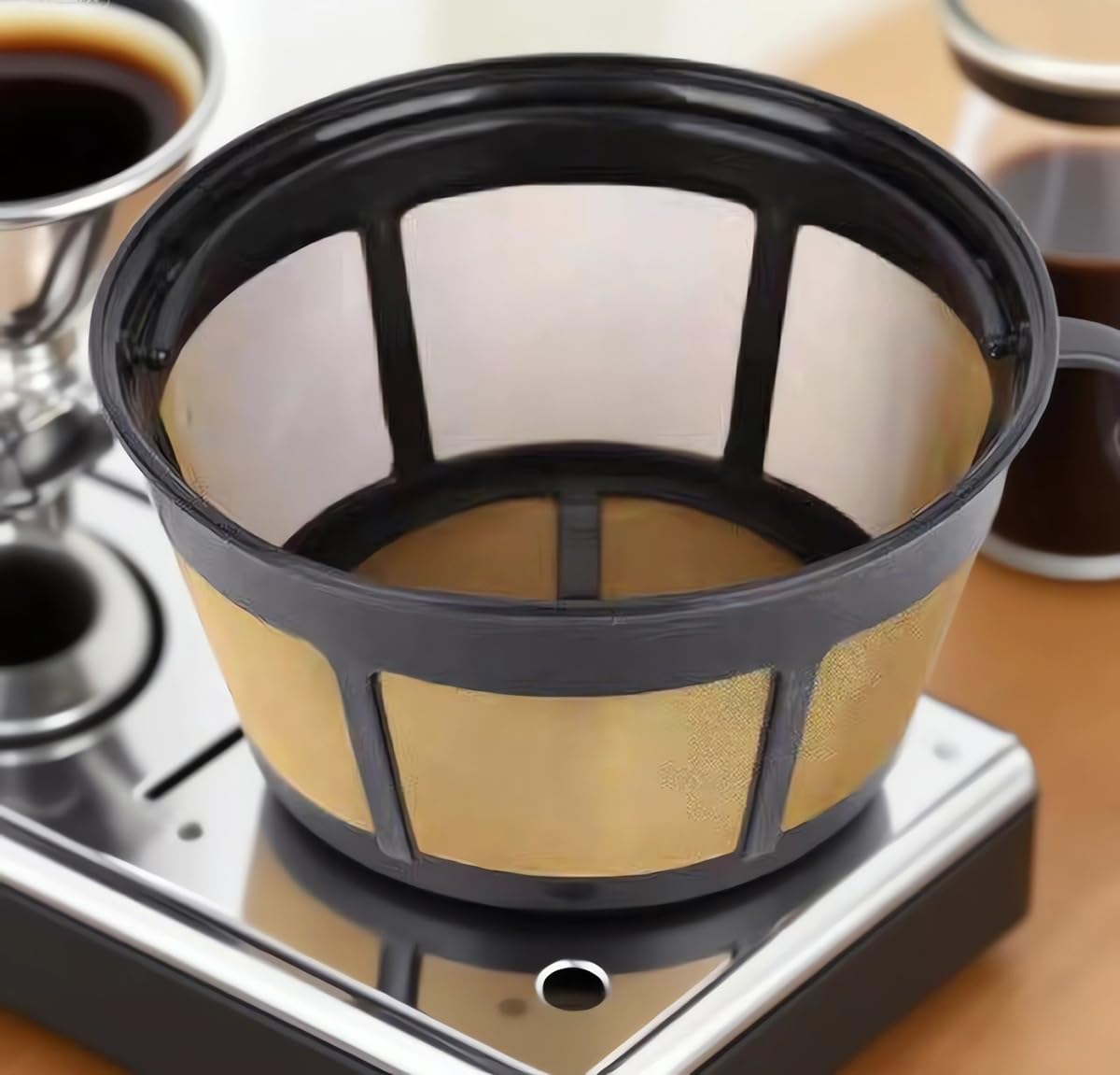 Reusable Stainless Steel Mesh Coffee Filter 2 Pack K2019