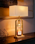 2 in 1 Gold Table Lamp with Candle Warmer I730878