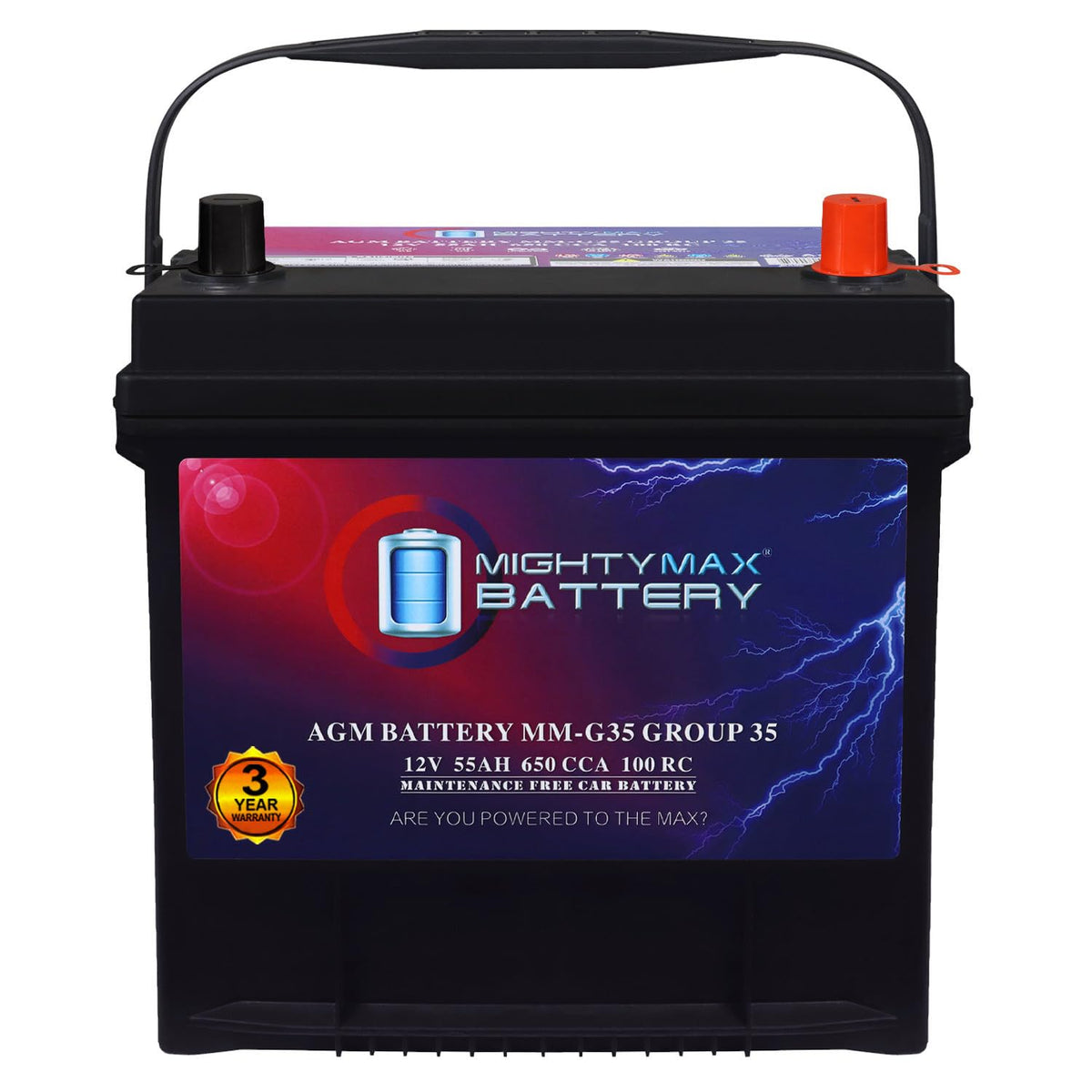 12V 55Ah AGM Replacement Battery G3559