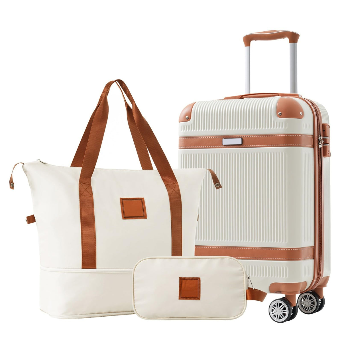 3 Piece Hardside Spinner Luggage Set with TSA Lock J10822