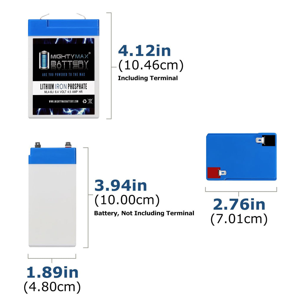 6V 4.5AH Lithium Replacement Battery Z623142
