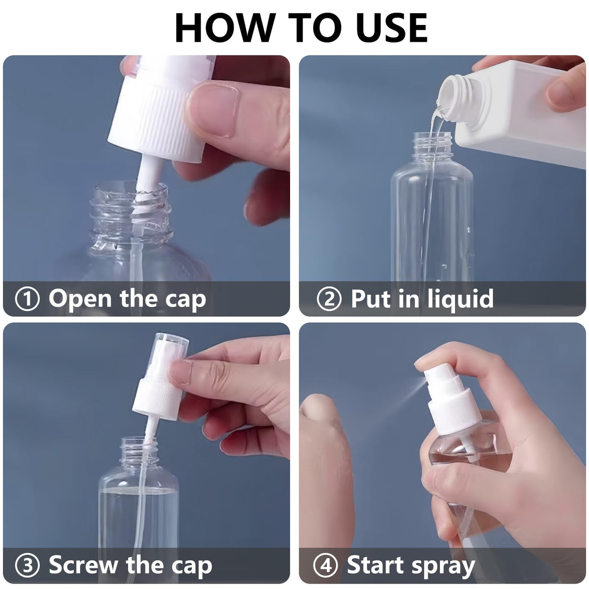 4 Pack 3.4 Oz Travel Bottles C286223