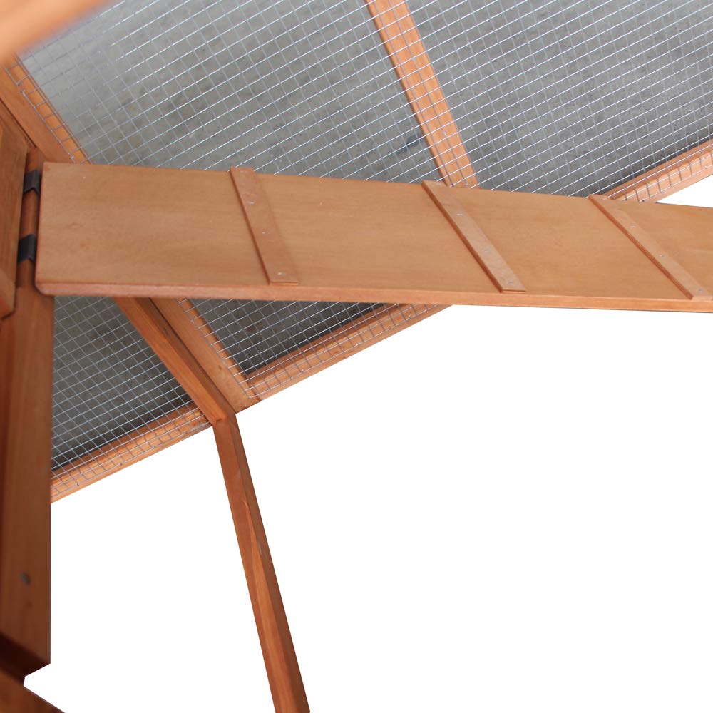 Wooden Chicken Coop with Waterproof Roof and Nesting Box D689