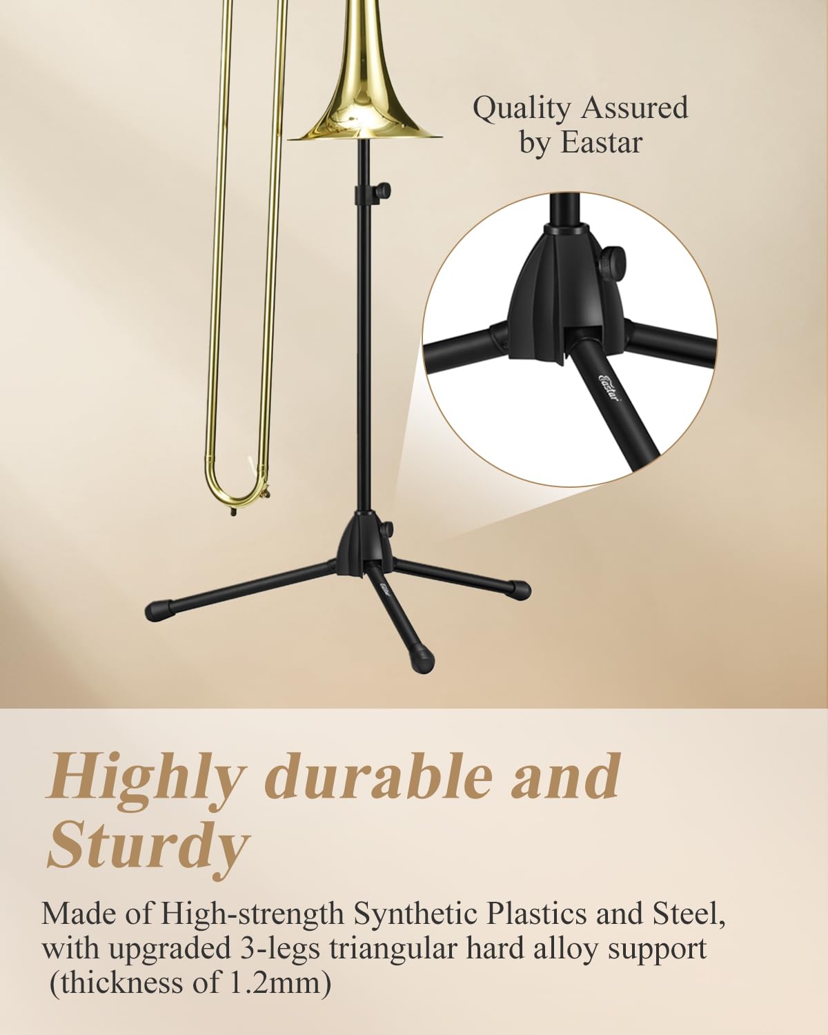 Adjustable Tenor Bass Trombone Stand with Bag Q977043