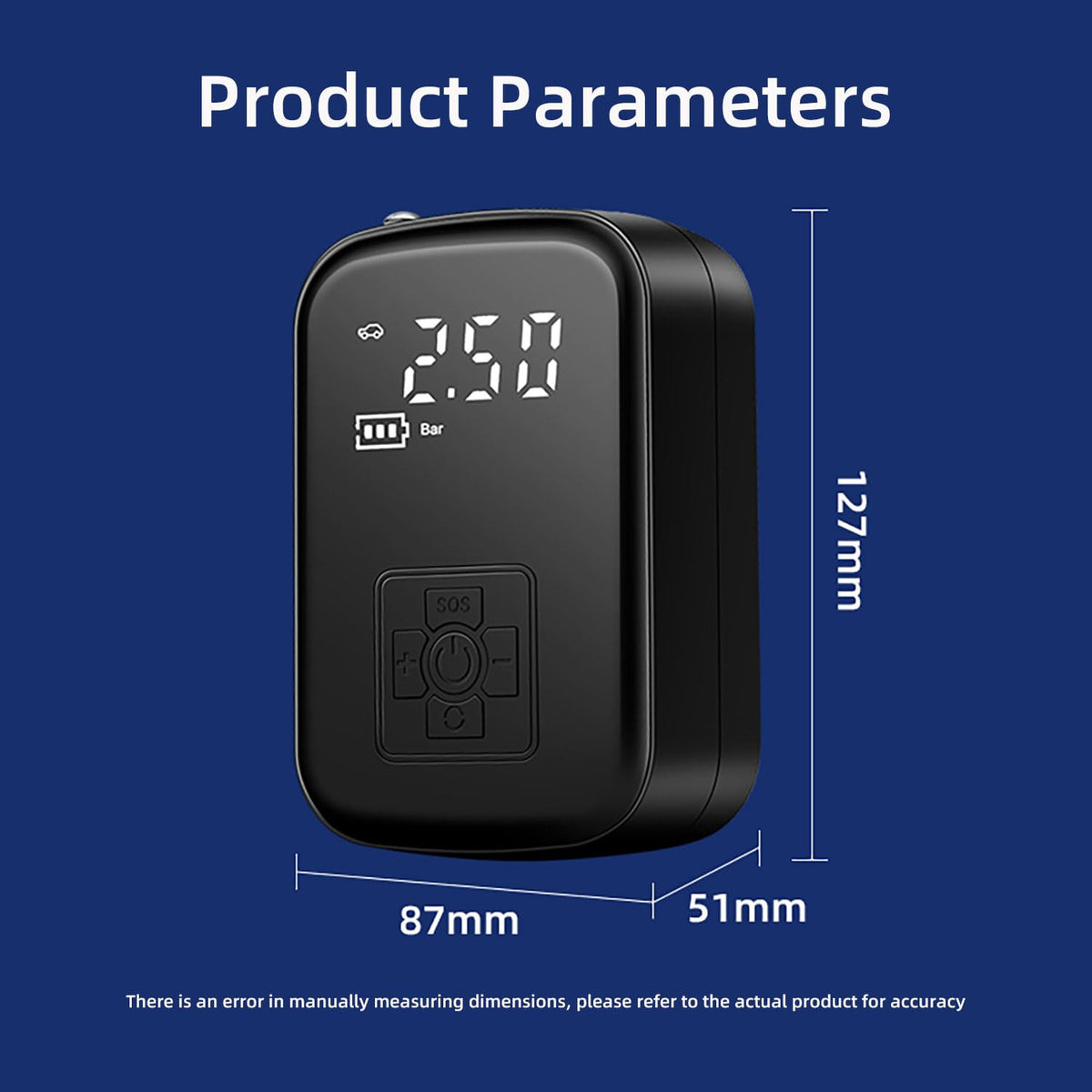 150 PSI Portable Air Compressor Tire Inflator with Pressure Gauge R20201