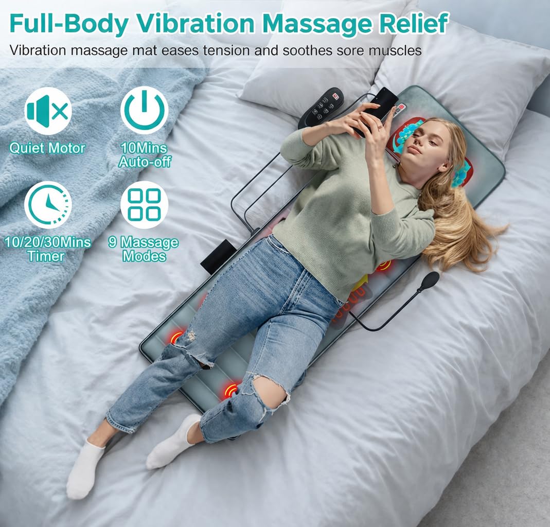 Full Body Massage Mat with Heat E7819