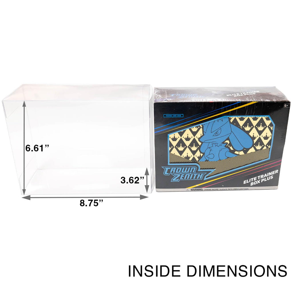 Protector Case for Pokemon Center Crown Zenith ETB Plus and Go Boxes - 5pk G7592