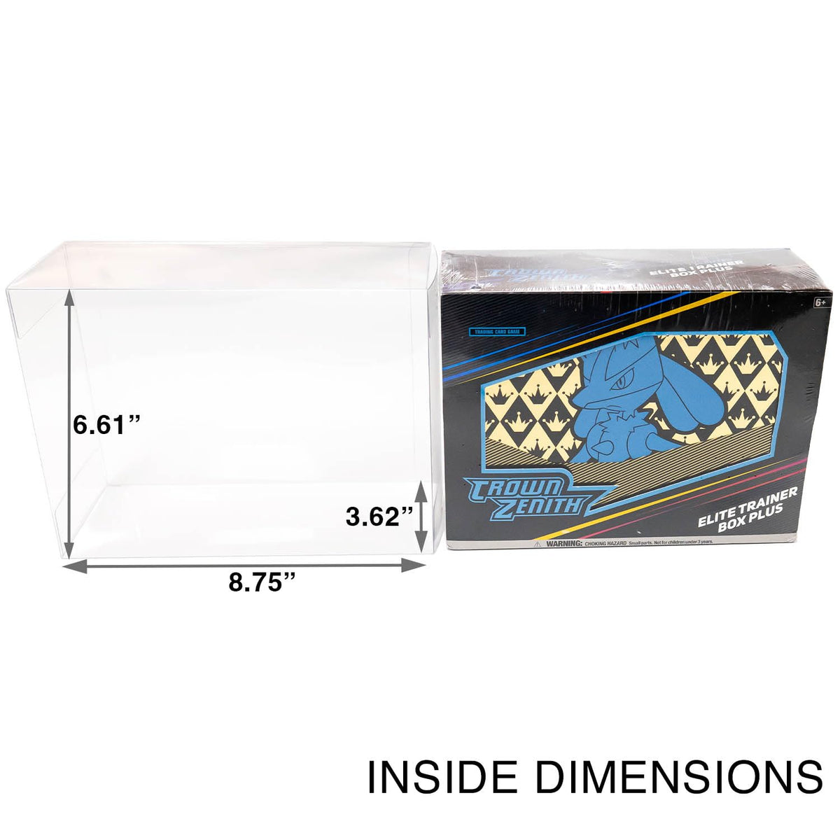 Protector Case for Pokemon Center Crown Zenith ETB Plus and Go Boxes - 5pk G7592