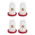 3 Gallon Plastic Gravity Fed Waterer 4-Pack K414241