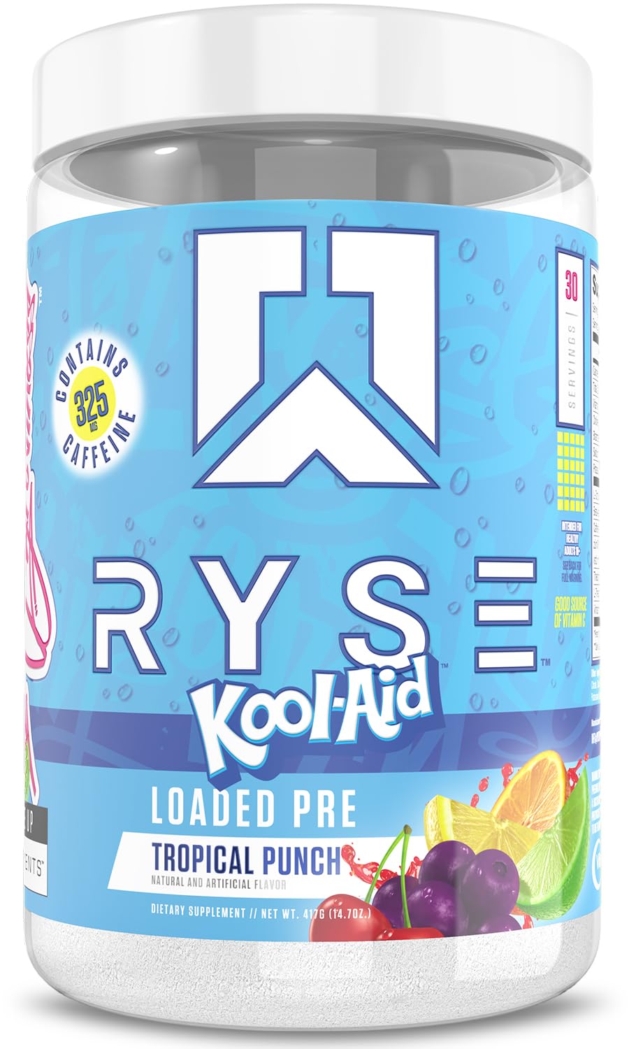 Pre Workout Powder Tropical Punch 300mg Caffeine 30 Servings N261589