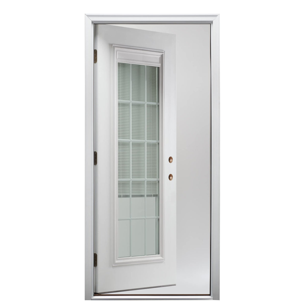 Fiberglass Smooth Primed Left Hand In-Swing Prehung Front Door Full Lite 36" x 80" Z593