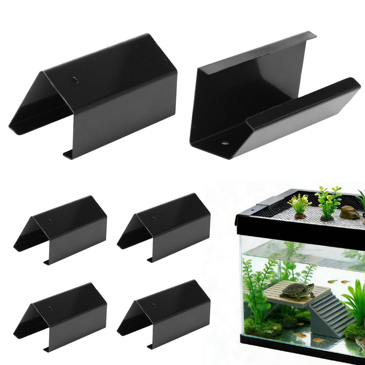 Heavy Duty Screen Clips for Reptile Terrarium Covers C540