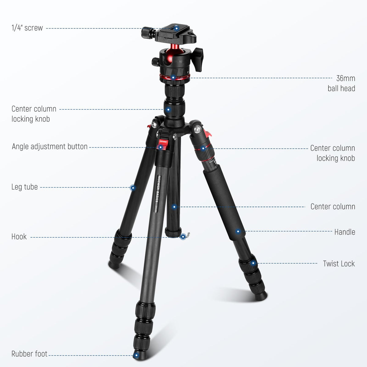 Carbon Fiber Travel Tripod Monopod P3200