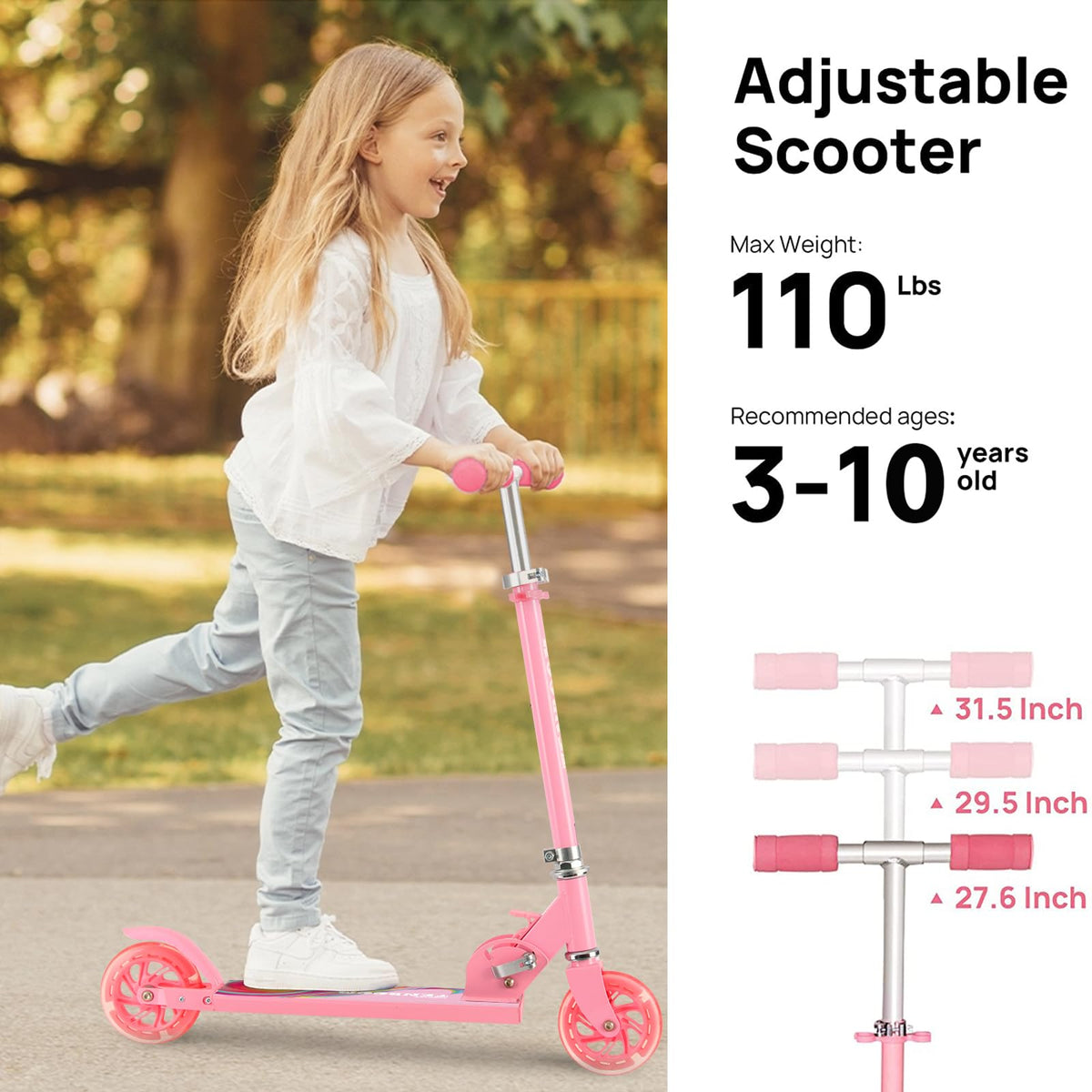 Folding Kids Scooter with Adjustable Handlebar S91344