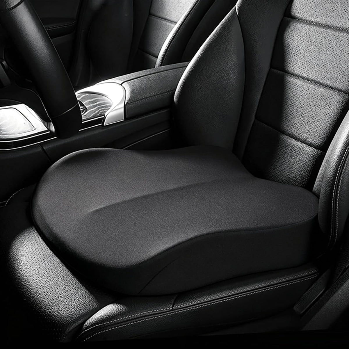 Black Memory Foam Wedge Seat Cushion N48128