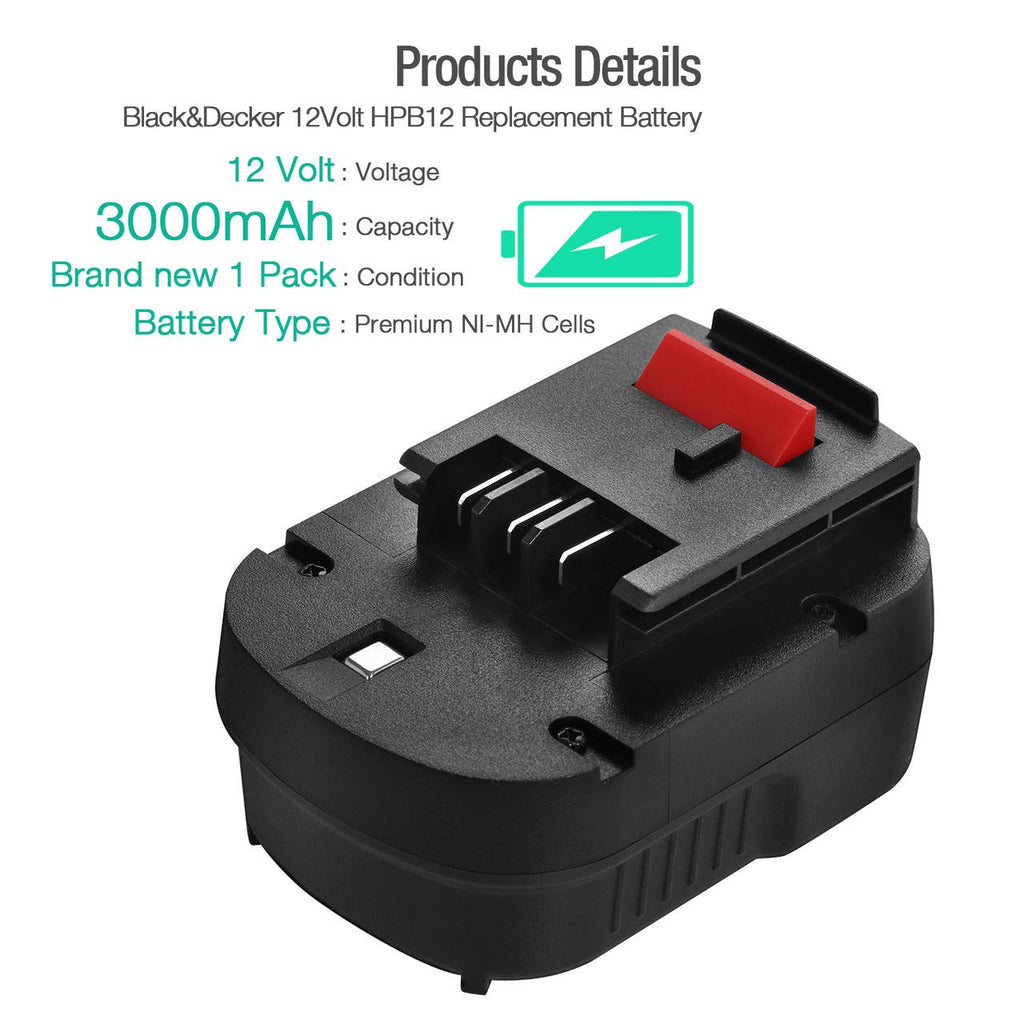 12V 3700mAh NI-MH Replacement Battery O540142