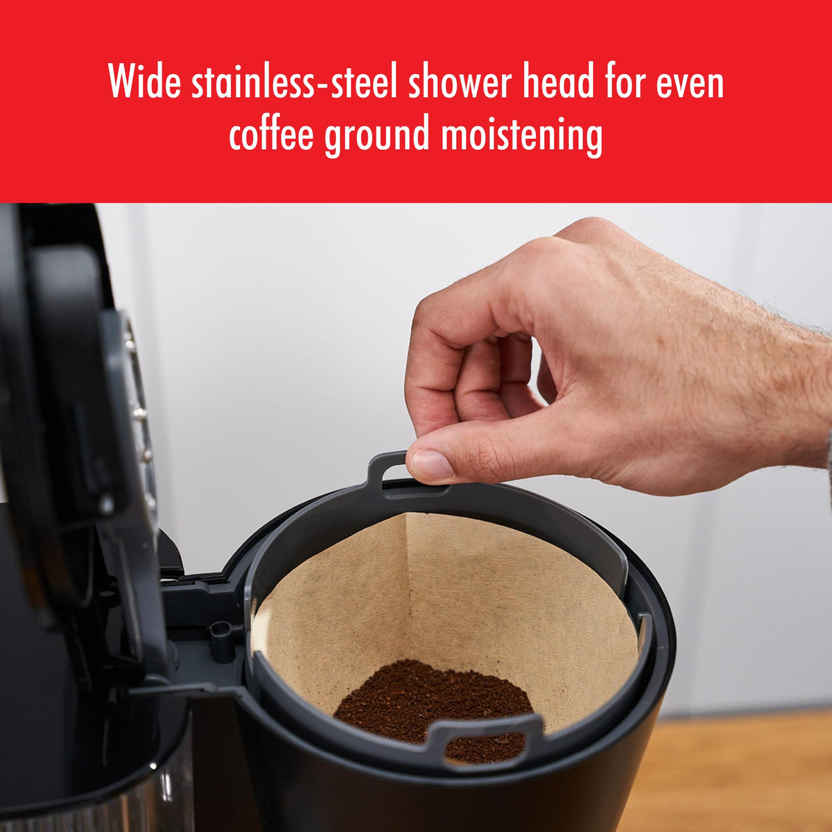 Black 10 Cup Drip Coffee Maker with Thermo Carafe X227428