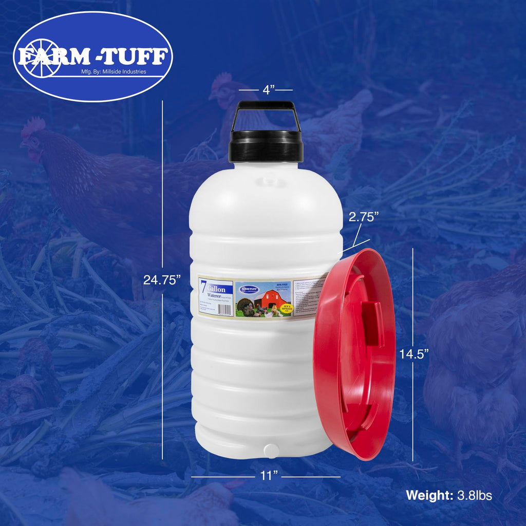 7 Gallon BPA-Free Plastic Hanging Chicken Waterer X58477