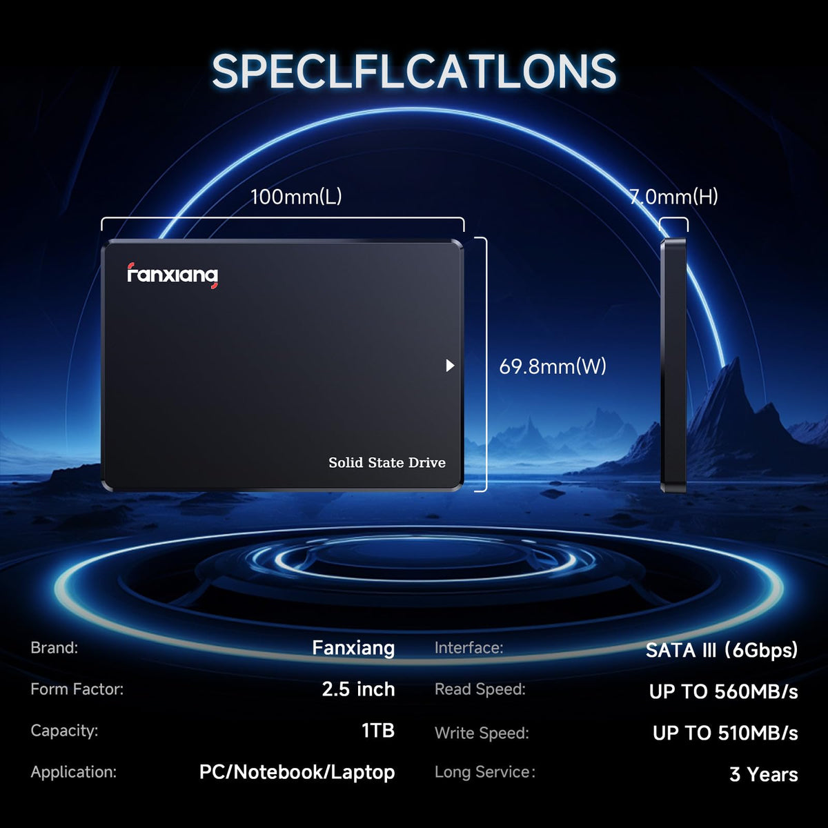 1TB SATA III 2.5'' Internal Solid State Drive R11013