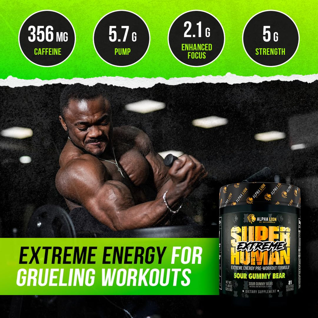High Stim Pre Workout Powder with Beta Alanine, L-Taurine & Caffeine, 21 Servings G490023