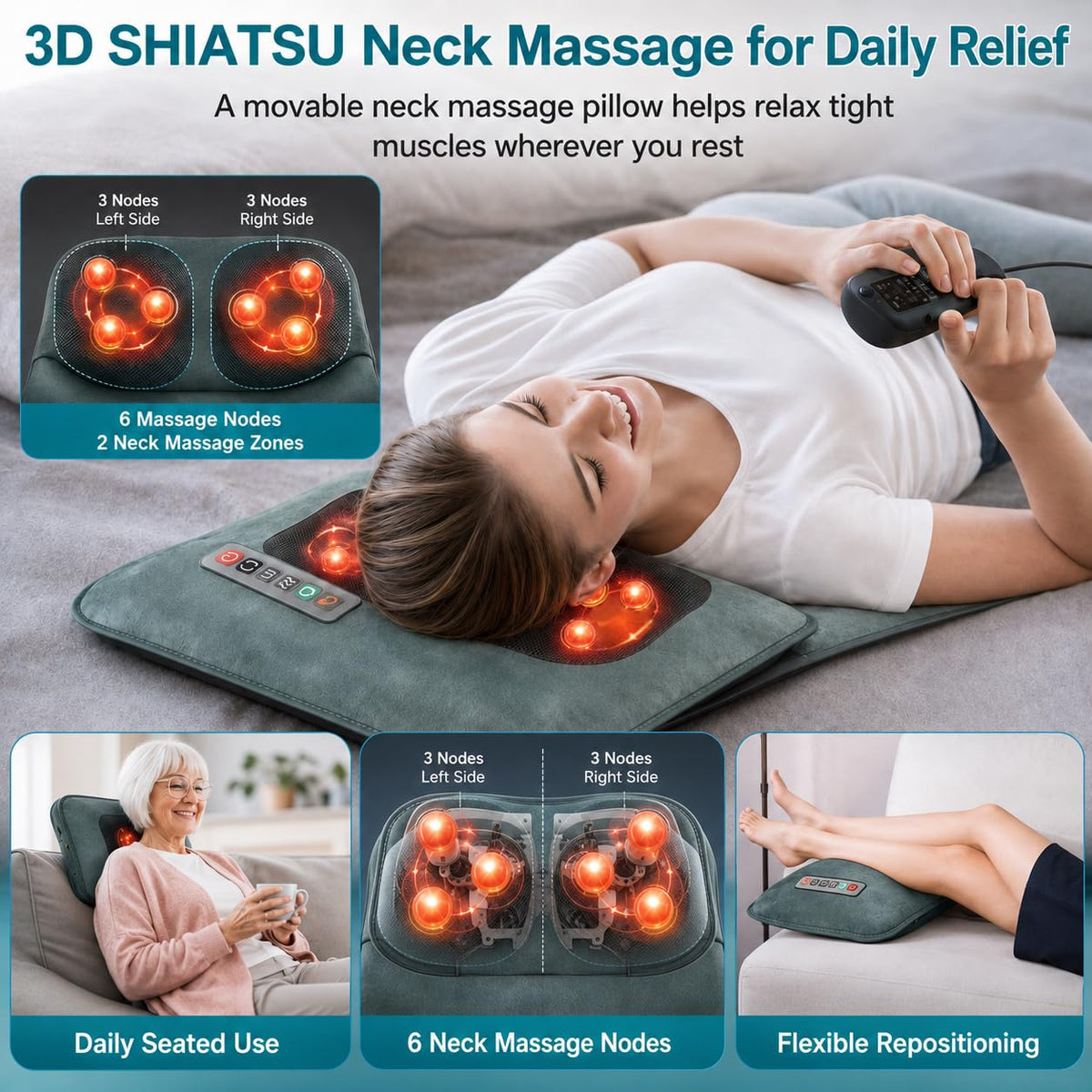 Full Body Massage Mat with Heat E7819