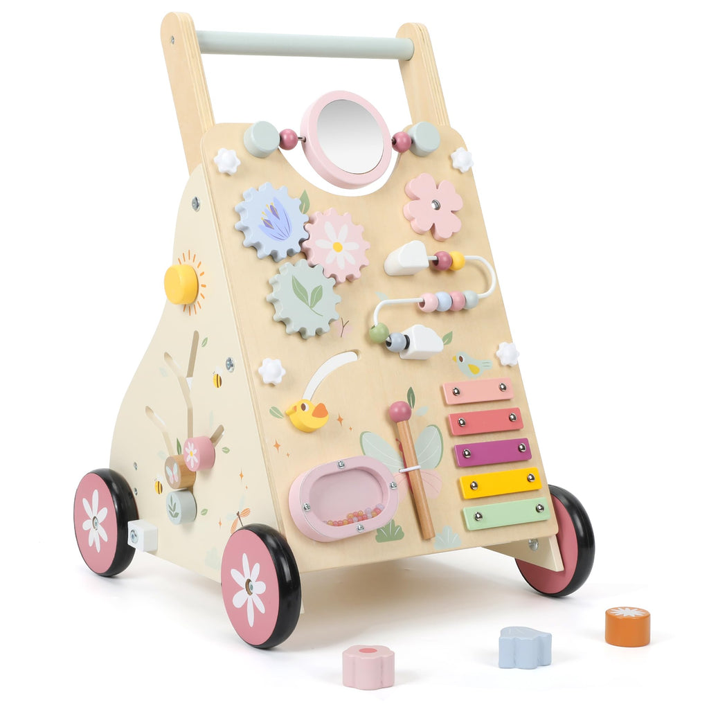 Wooden Baby Walker with Activity Center U995
