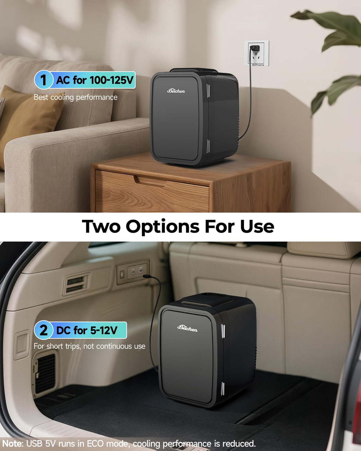 4 Liter 6 Can Portable Mini Fridge H485536