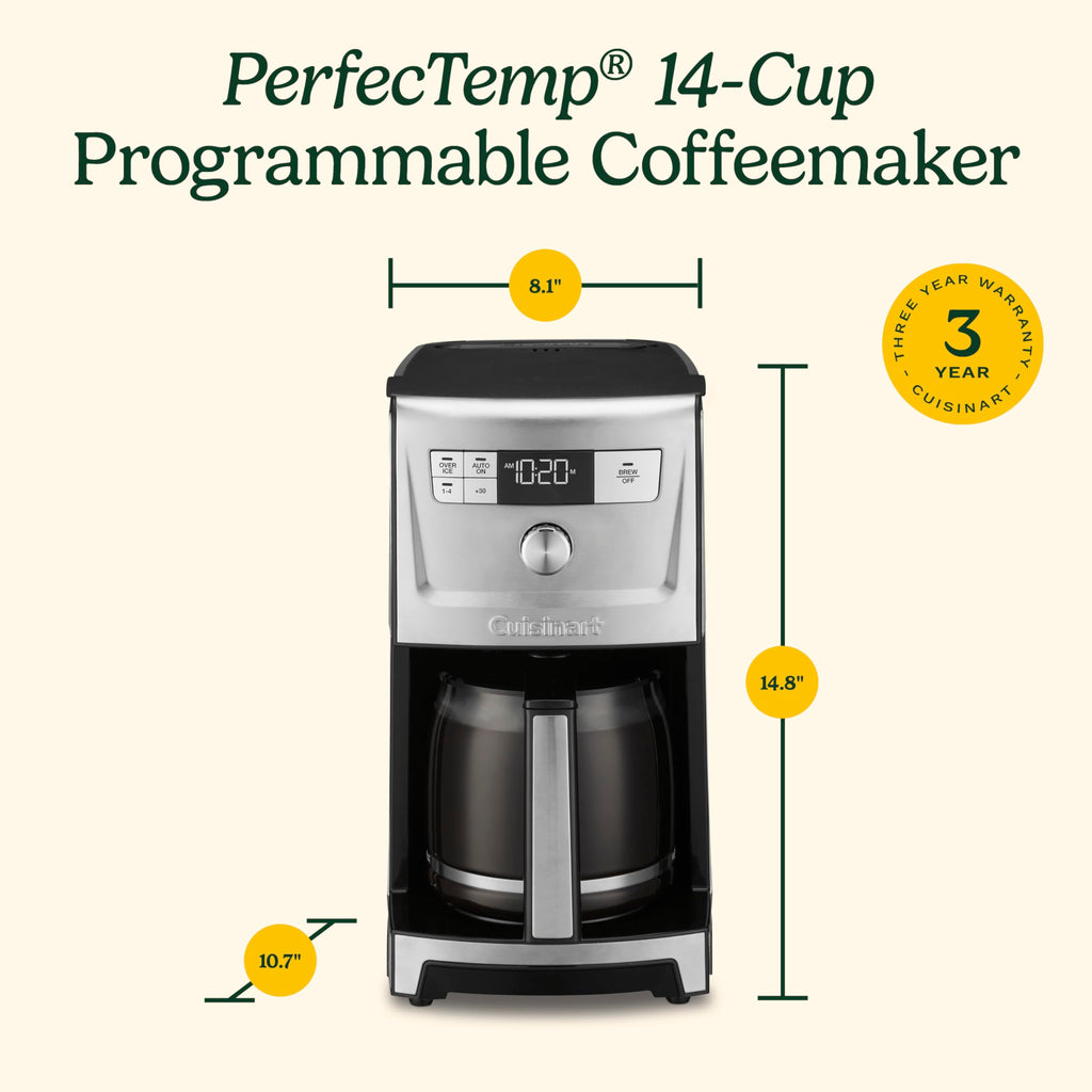 14 Cup Programmable Coffee Maker with Glass Carafe R2467