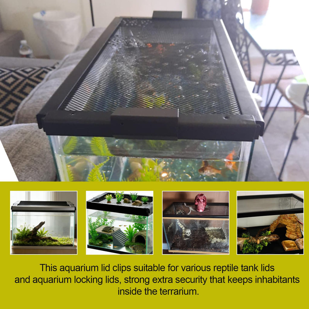 Heavy Duty Screen Clips for Reptile Terrarium Covers C540