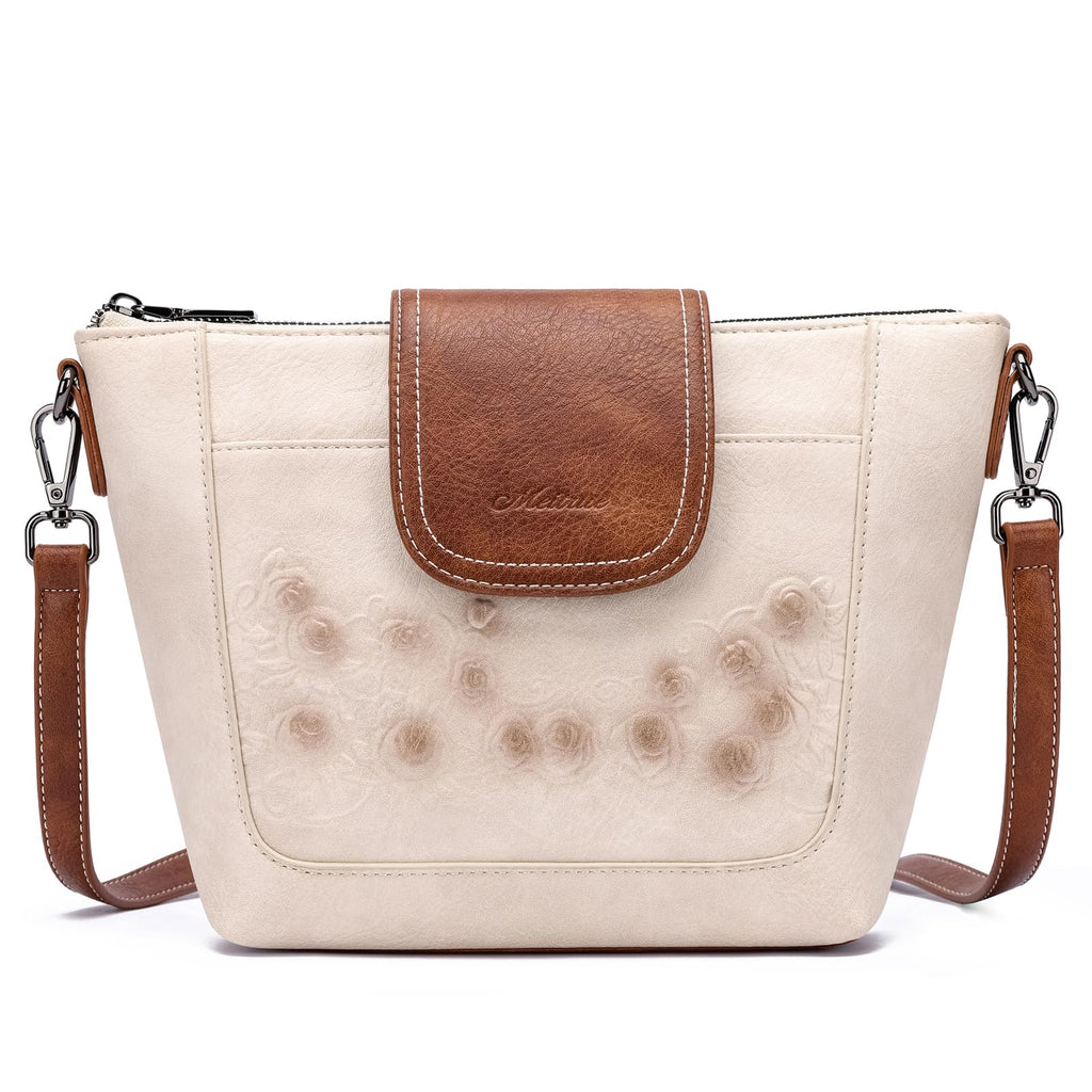 Crossbody Bags Vegan Leather Multi-Pockets Small Shoulder Bag N1895