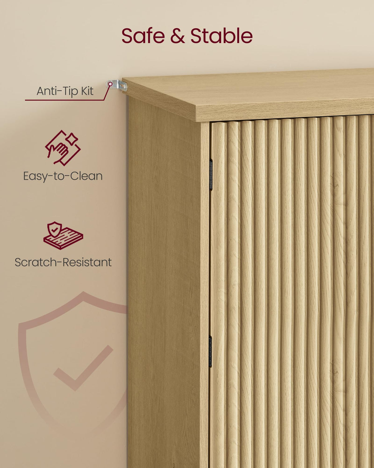 Freestanding Tall Cabinet with Drawer P319