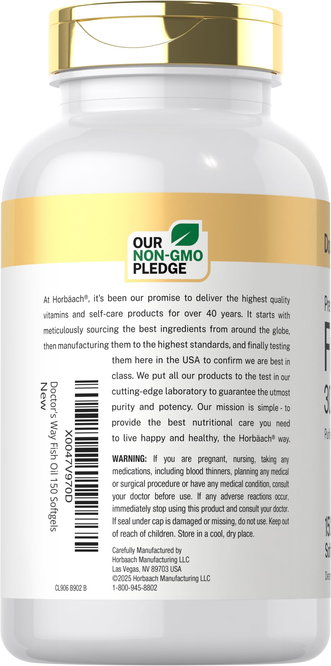 Fish Oil 3000mg 150 Softgels Omega-3 EPA DHA H742