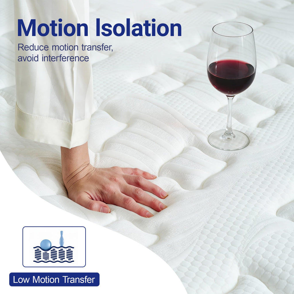 Full 12 Inch Hybrid Mattress with Memory Foam Q1532