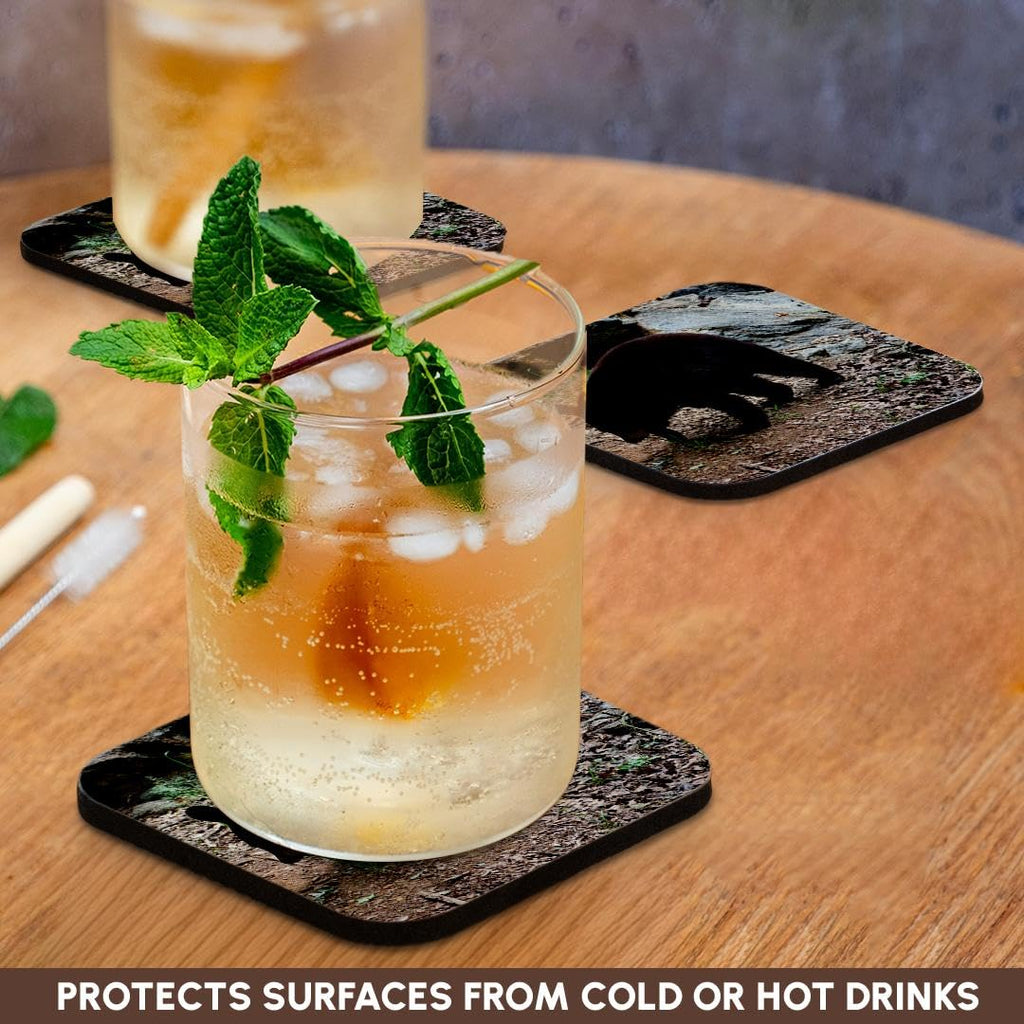 Set of 4 Soft Coasters L269