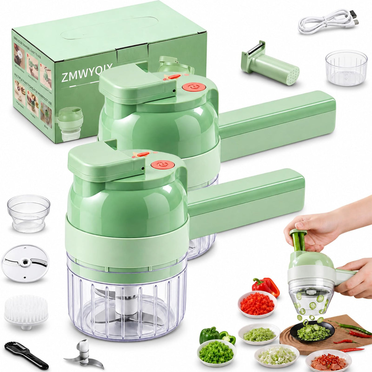 4 in 1 Handheld Electric Vegetable Chopper M89211