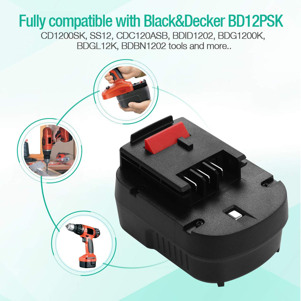 12V 3700mAh NI-MH Replacement Battery O540142