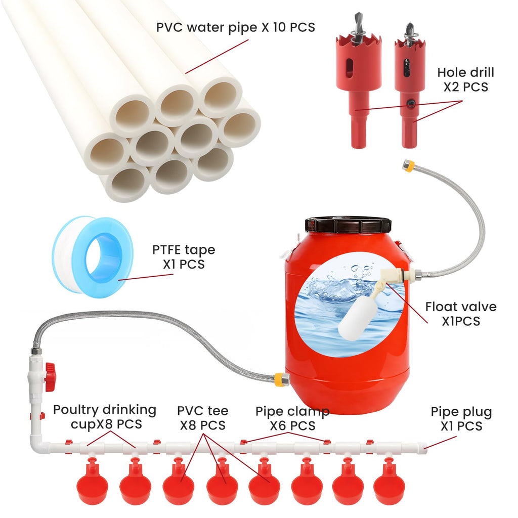 Automatic Chicken Waterer 8 Cups J495589