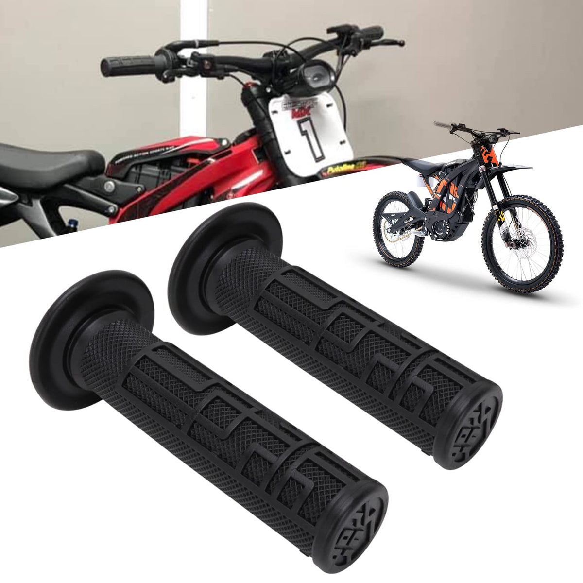 Black Handlebar Grips F2557