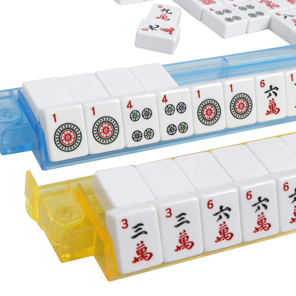 166 Tiles Mahjong Set with Racks Pushers Bag P74999